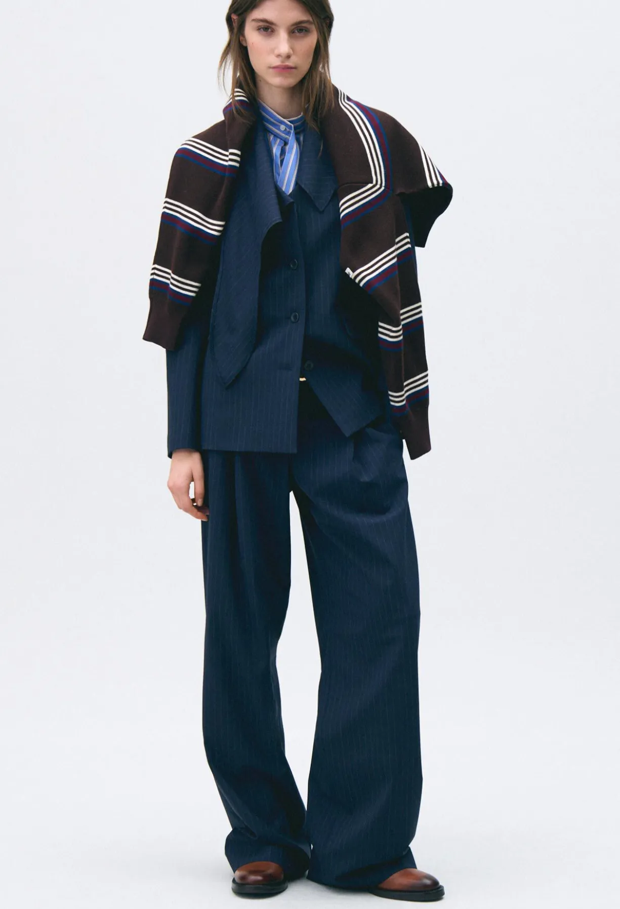 Pantalon laine mélangée