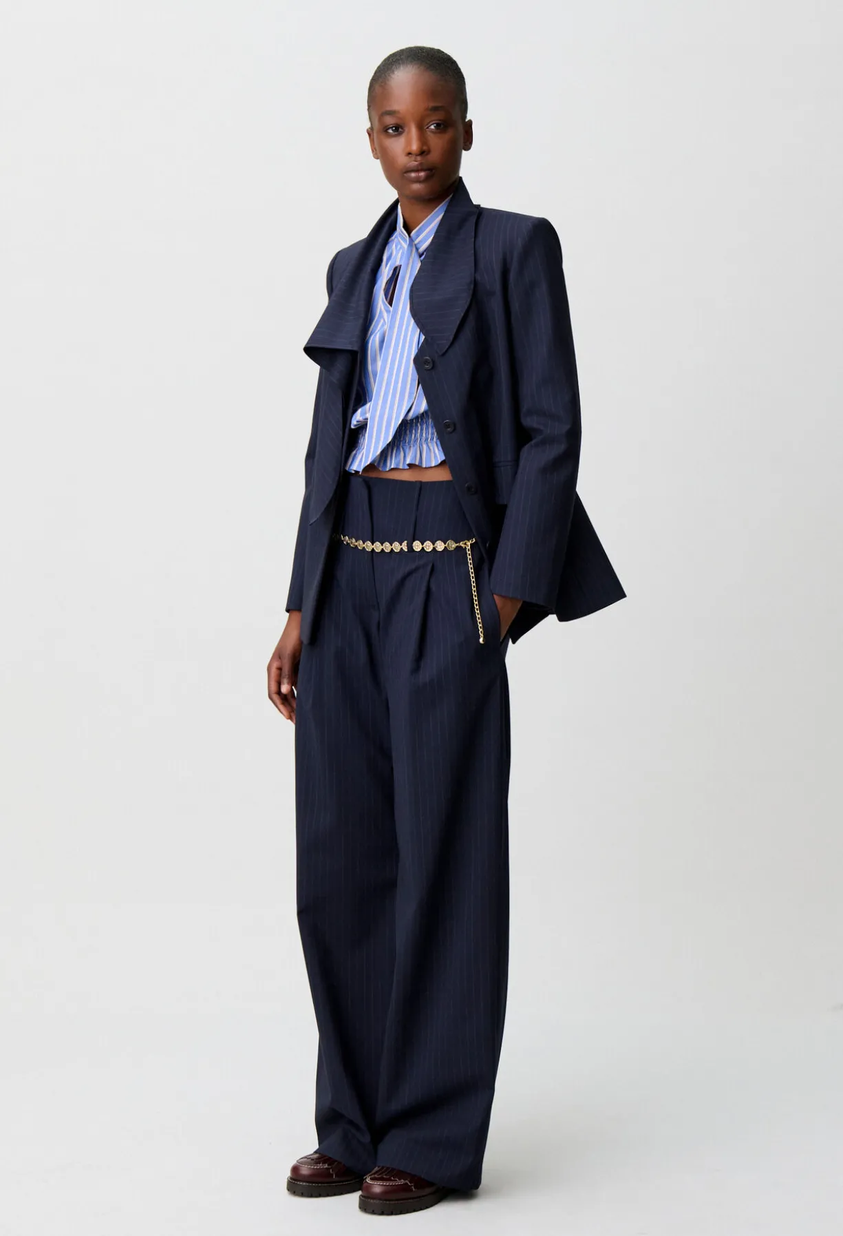 Pantalon laine mélangée