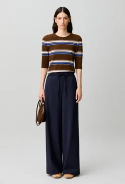 Pantalon large ficelle