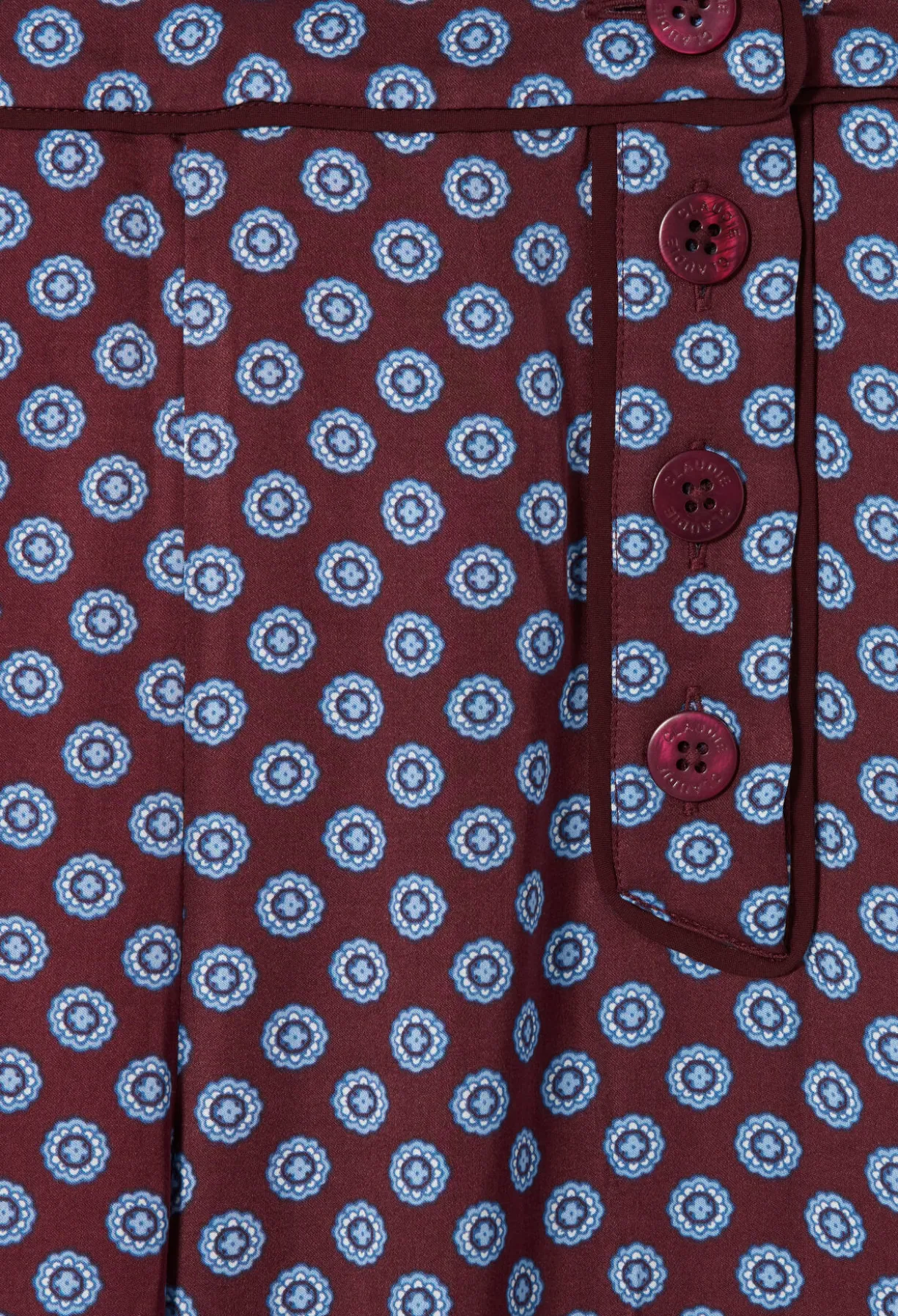 Pantalon à pont satin