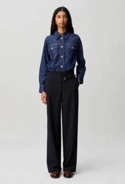 Pantalon rayé droit