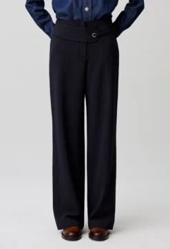 Pantalon rayé droit