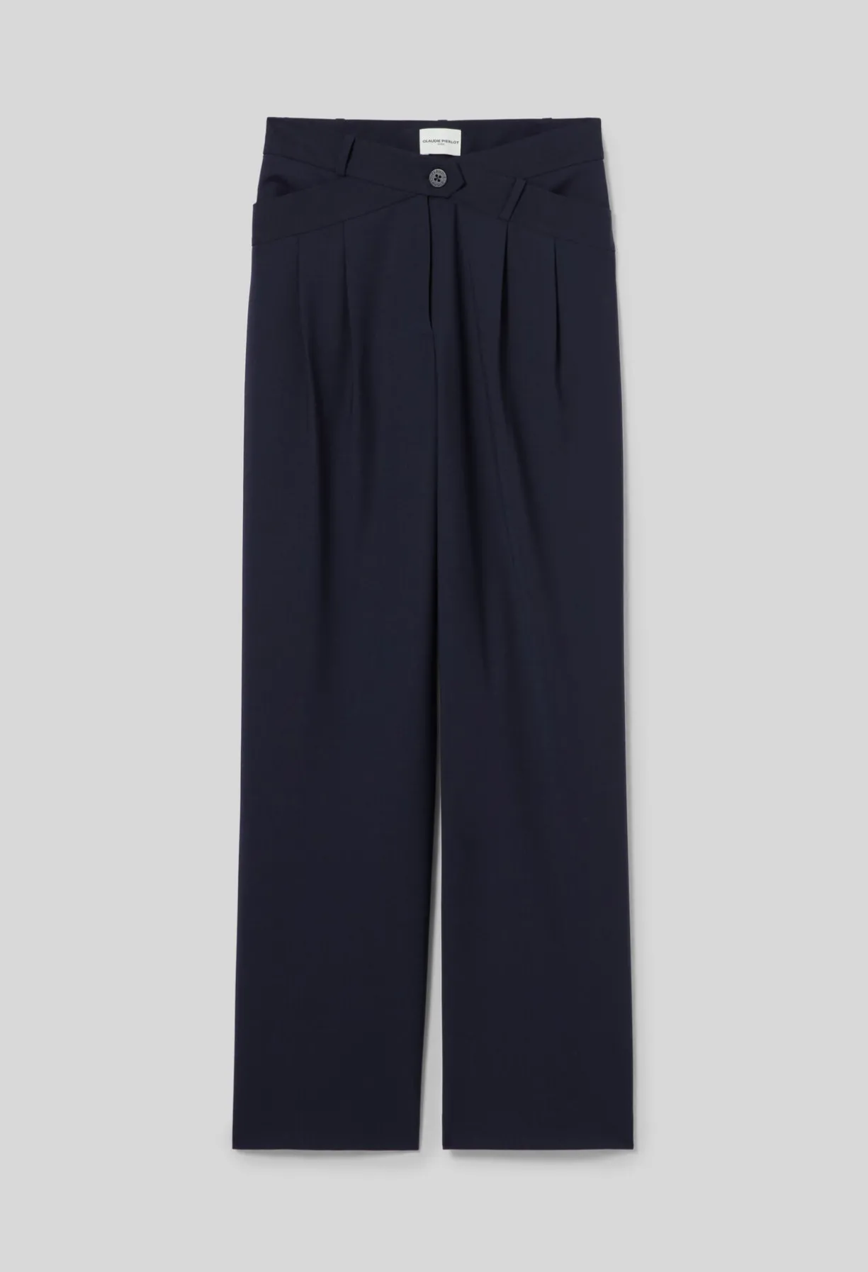 Pantalon tailleur laine mélangée
