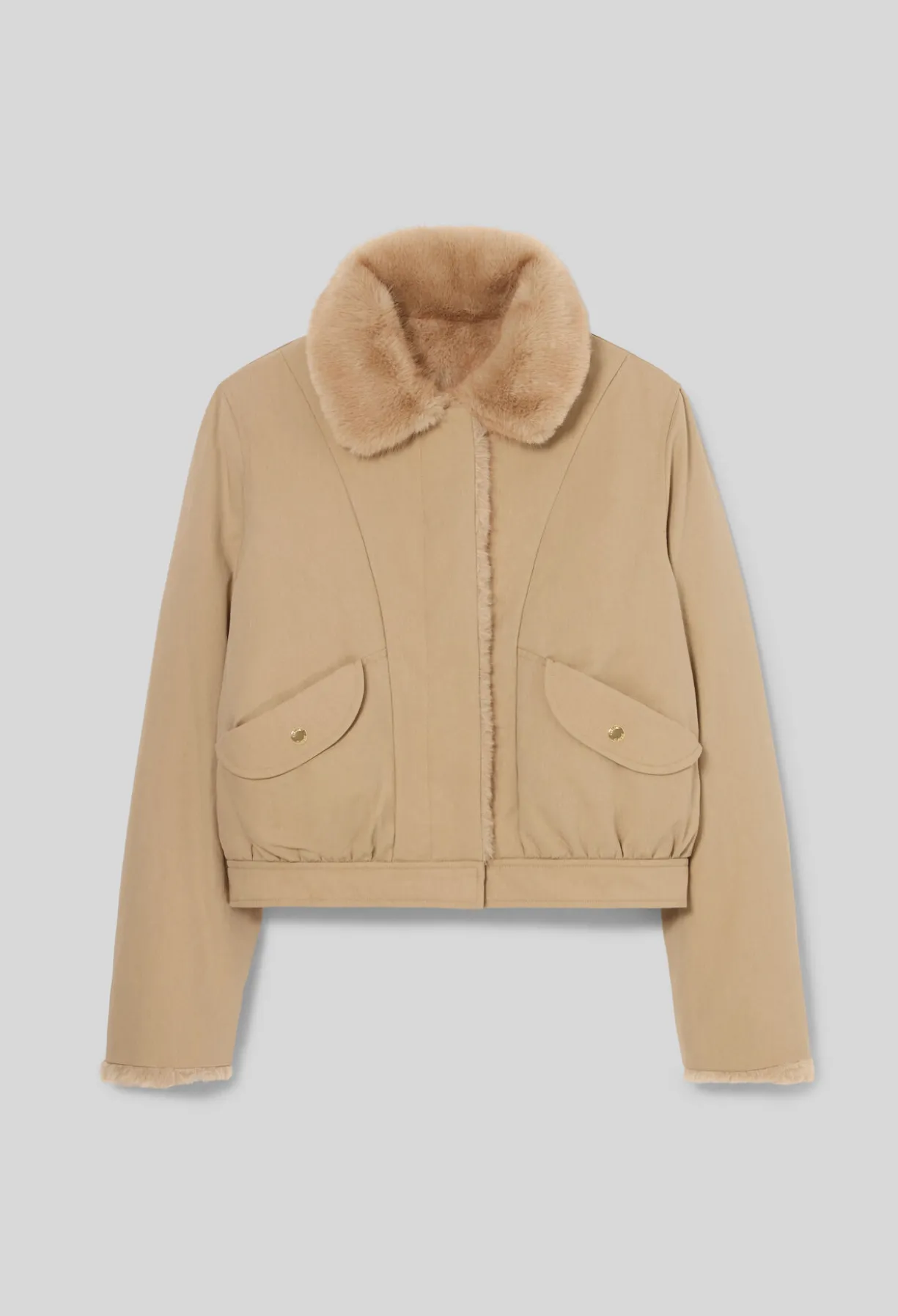 Parka courte nylon réversible