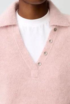 Pull décontracté maille poilue