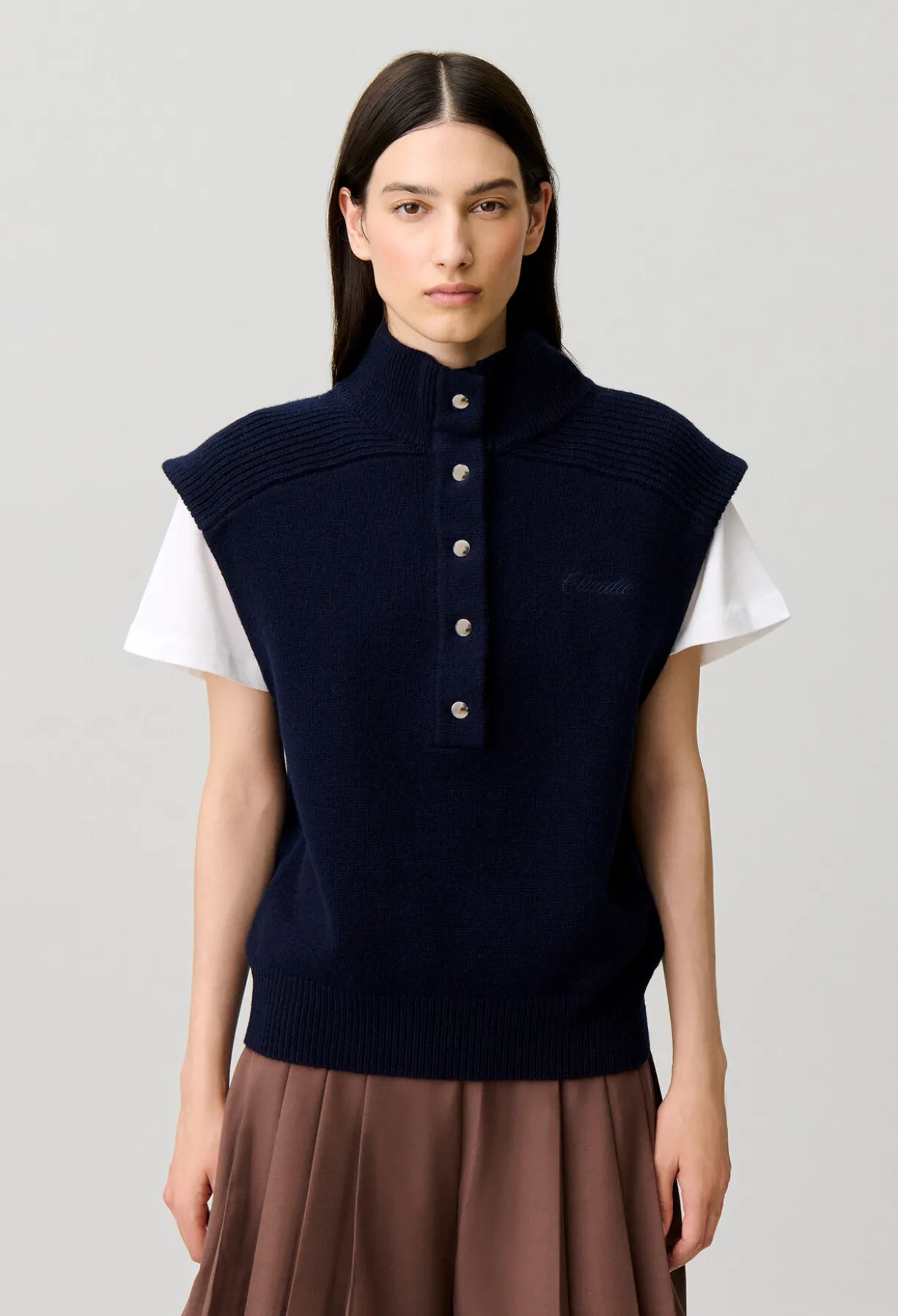 Pull en laine sans manches