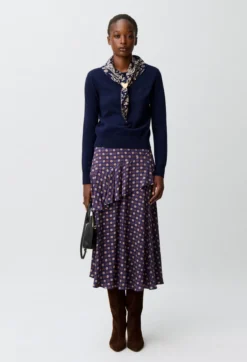 Pull maille bijou cœur doré