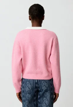Pull maille col amovible