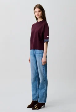 Pull maille col cheminé