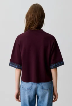 Pull maille col cheminé