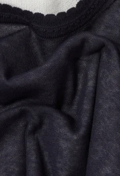 Pull maille contrastante