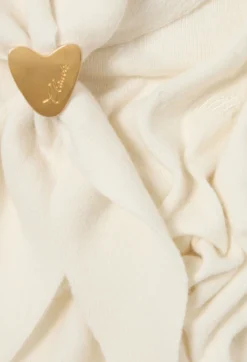 Pull maille foulard amovible