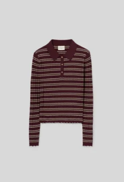 Pull maille rayé multicolore
