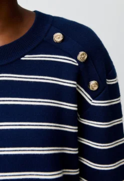Pull marinière laine