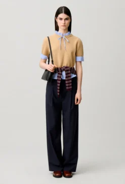 Pull rayé laine