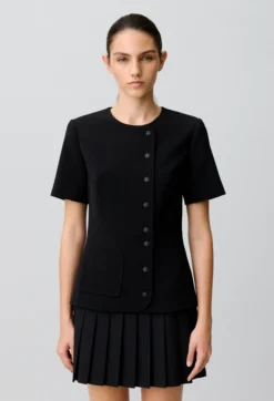 Robe courte bas plissé effet basque