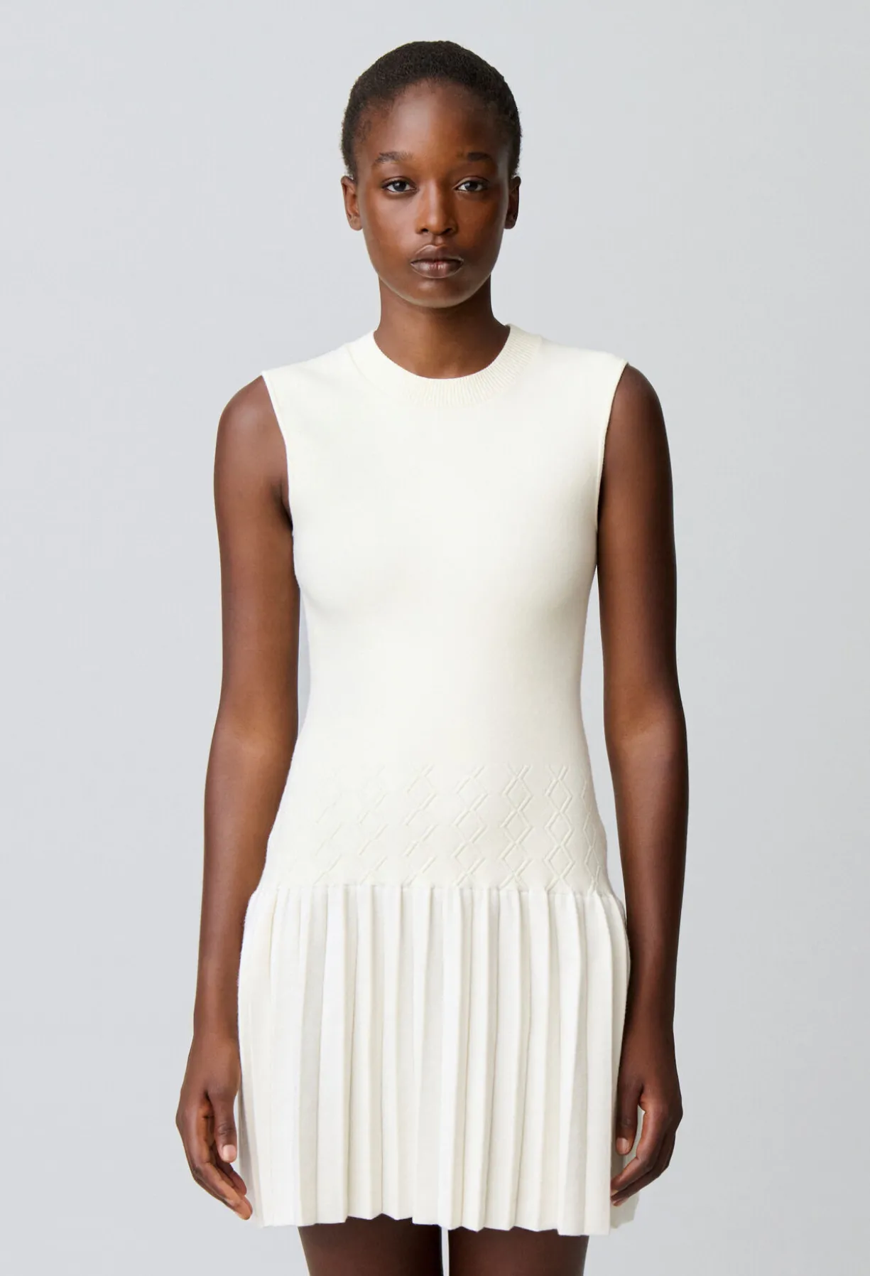 Robe courte maille