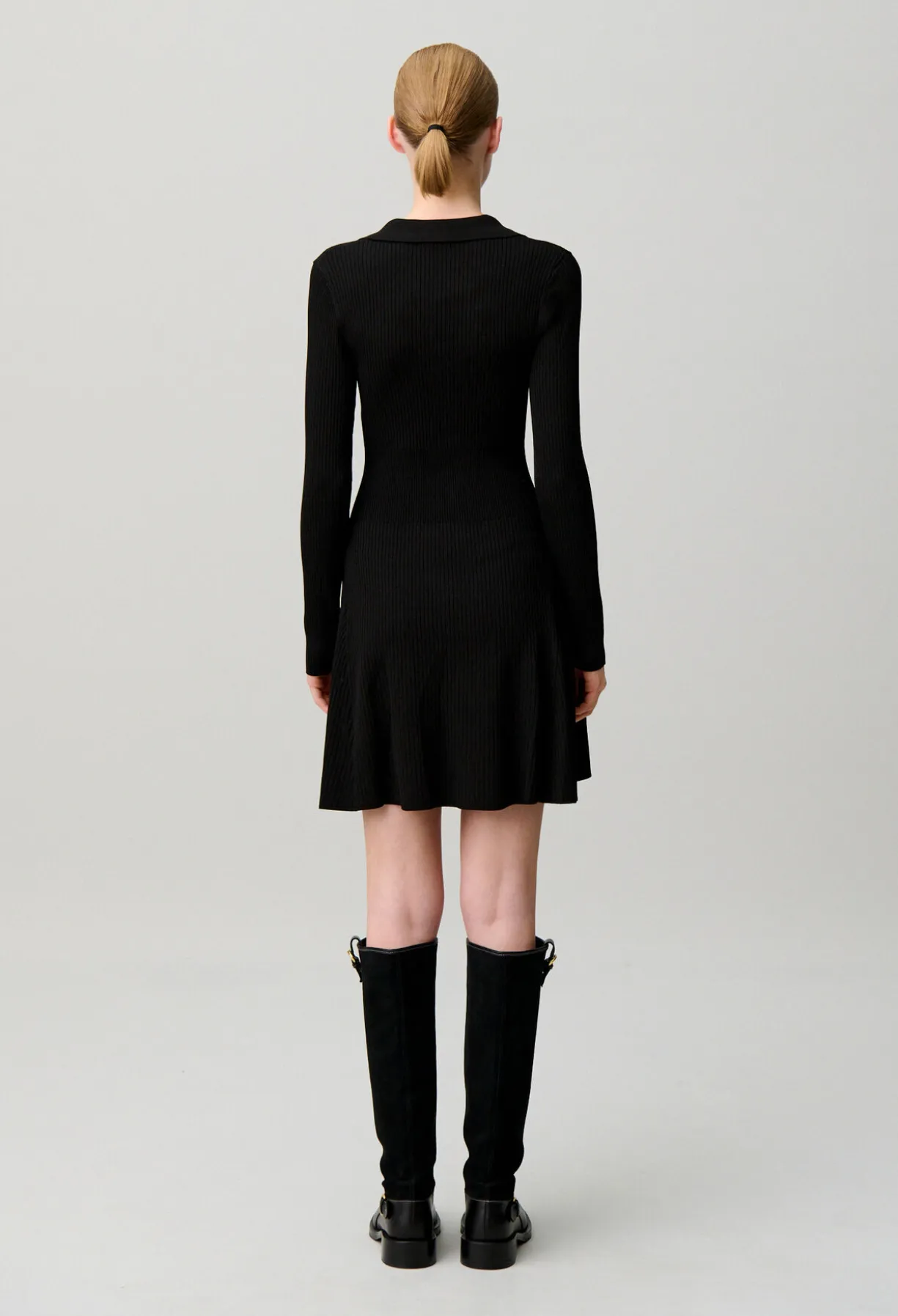Robe courte maille fine