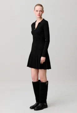 Robe courte maille fine
