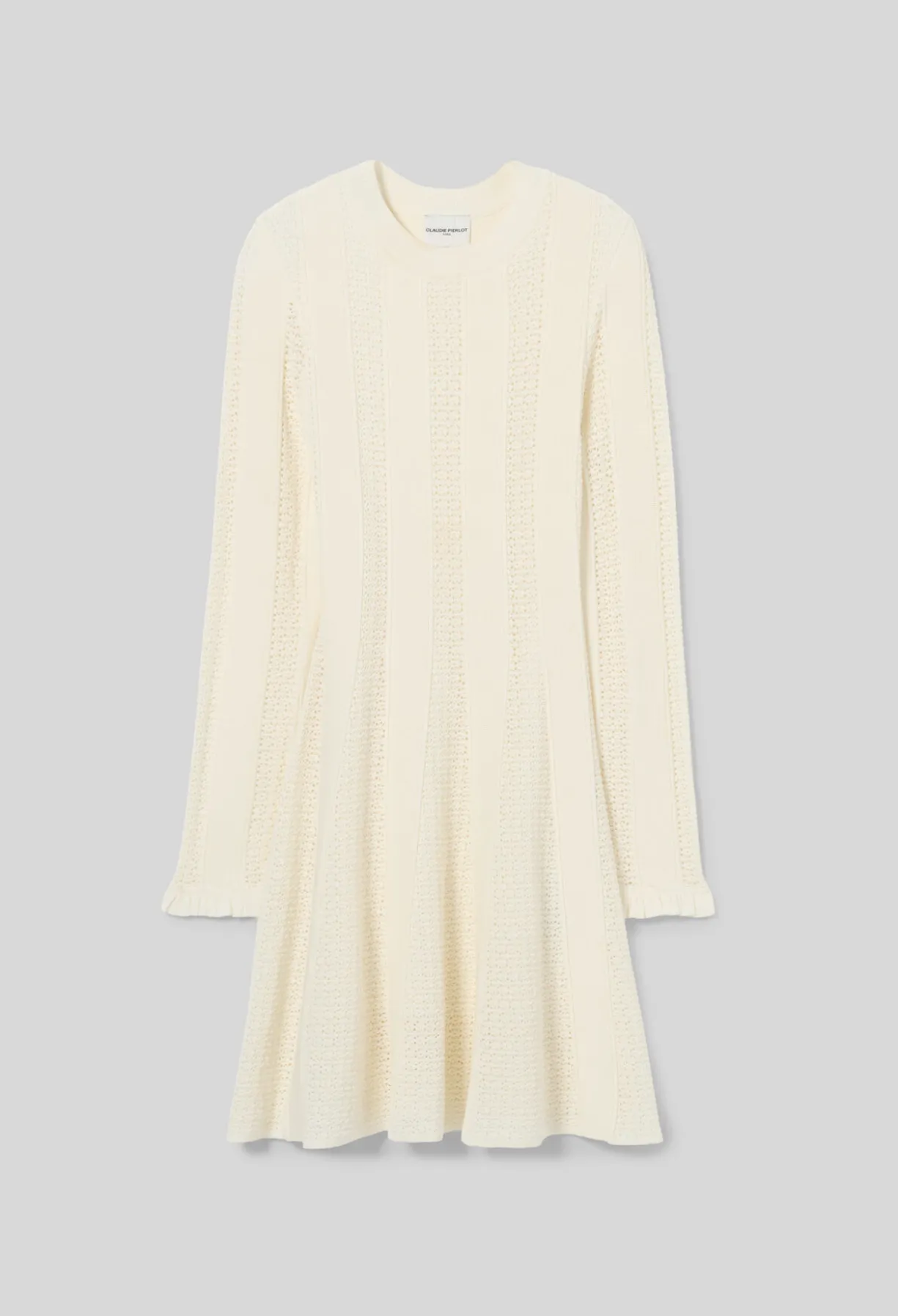 Robe courte maille patineuse