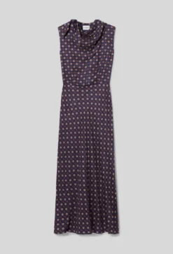 Robe fluide col foulard