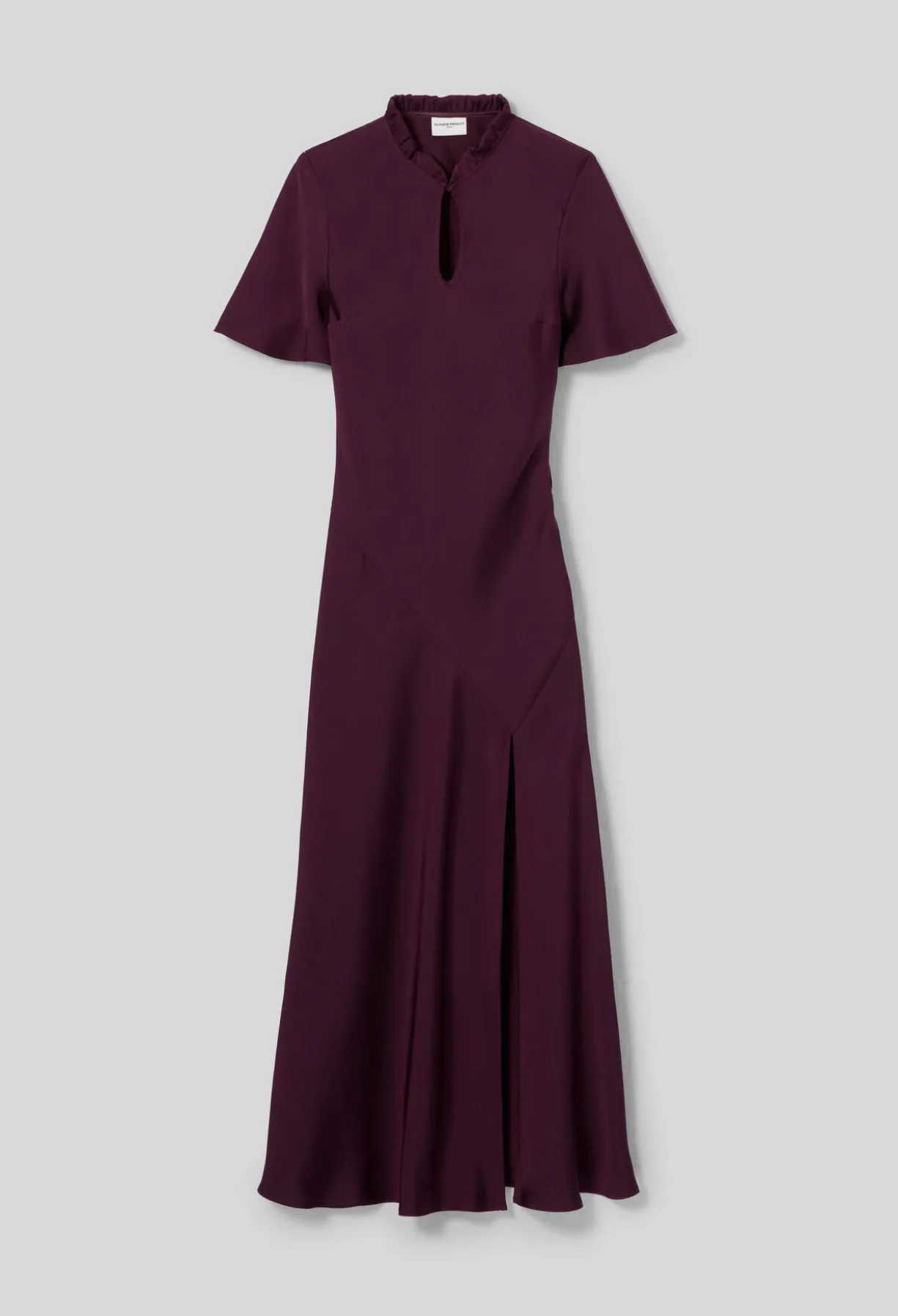 Robe fluide col victorien