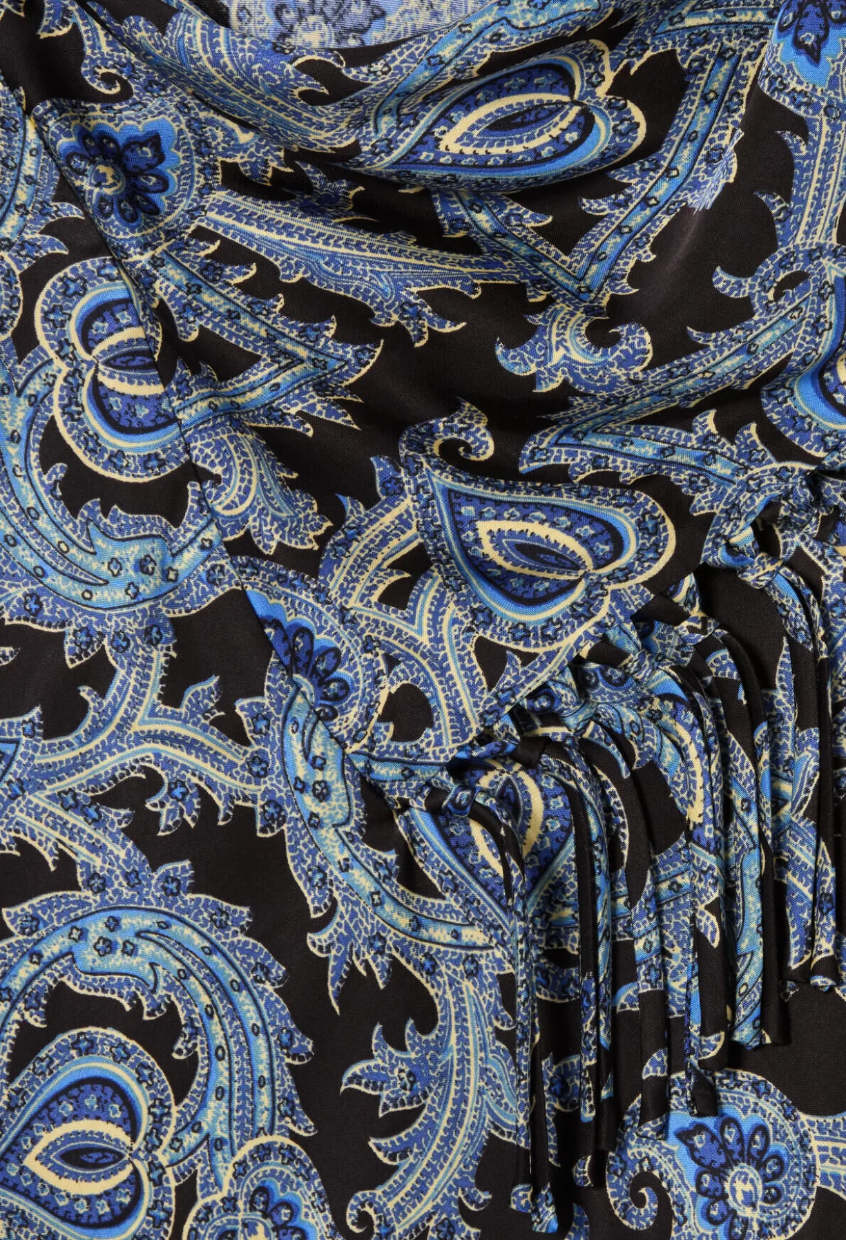 Robe fluide satinée imprimée
