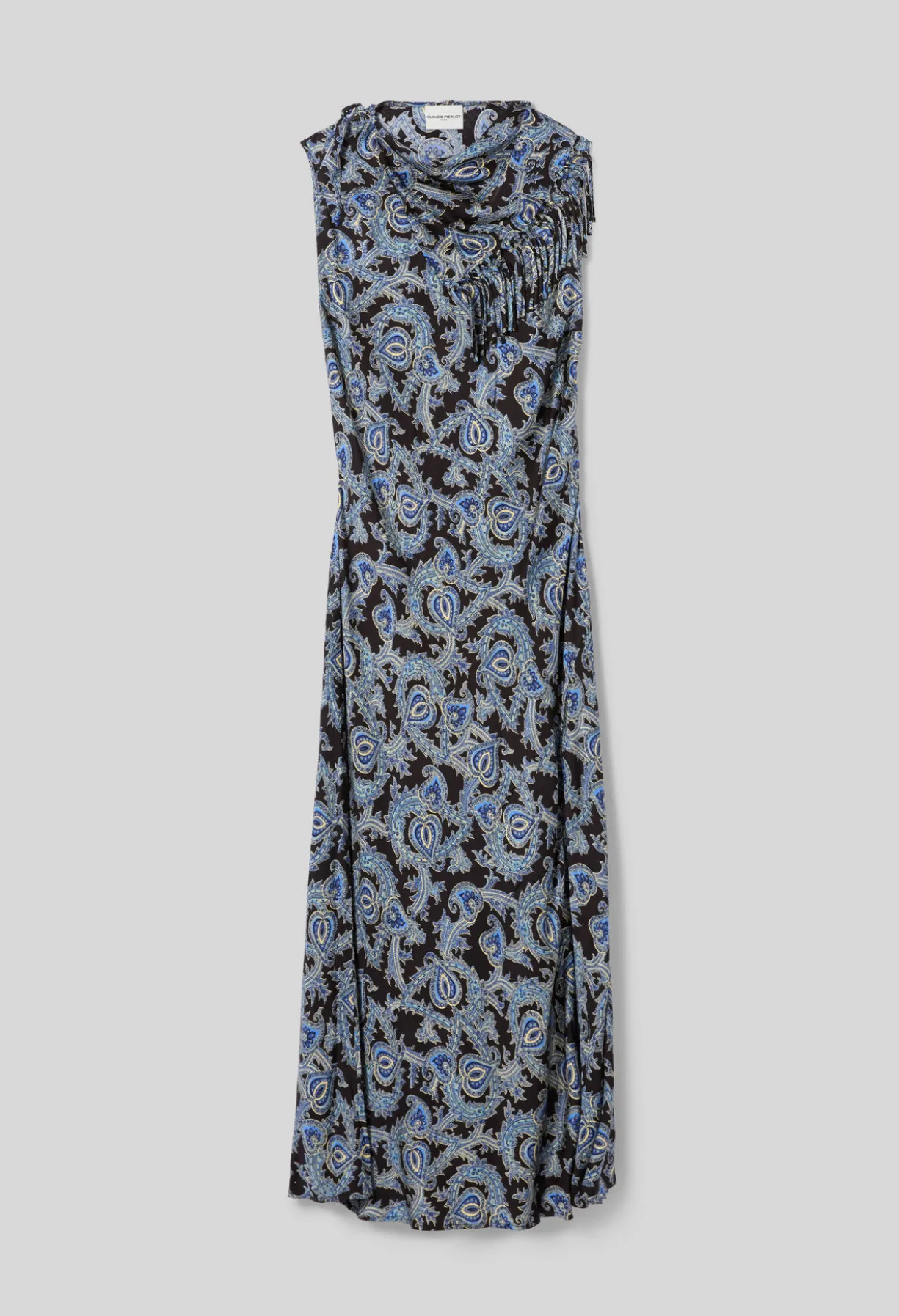 Robe fluide satinée imprimée