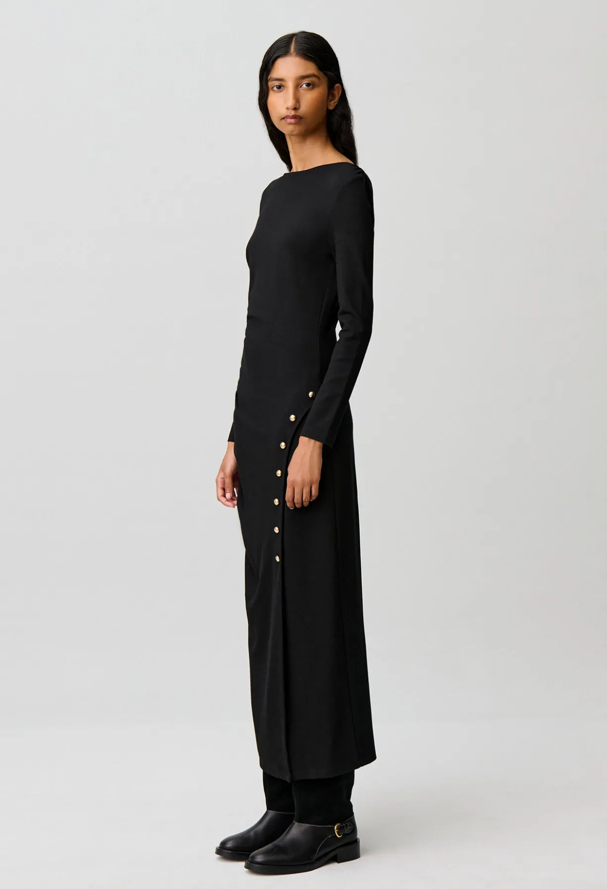 Robe longue près du corps jersey