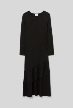 Robe moulante jersey volants