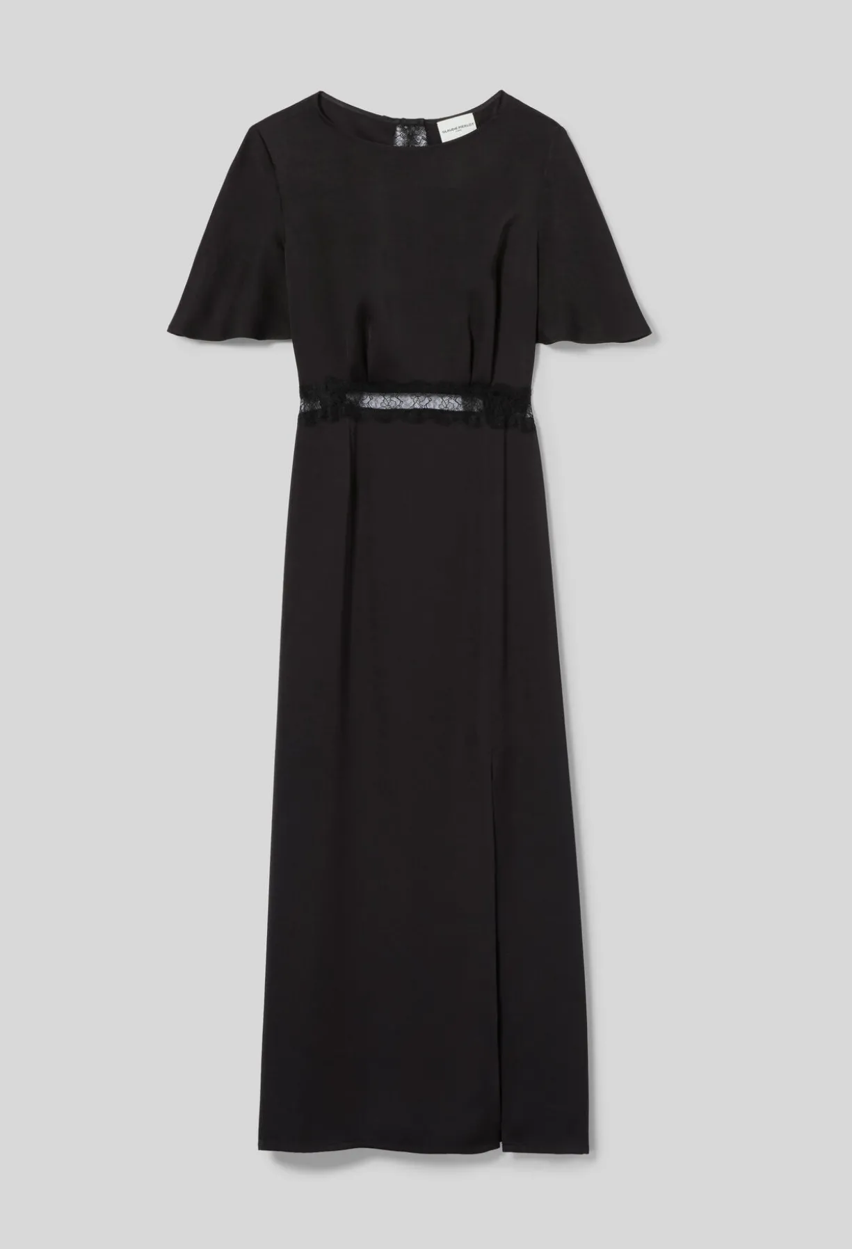 Robe satinée dentelle dos nu