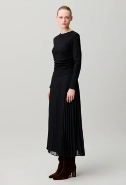 Robe t-shirt bi-matières