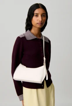 Sac Azur cuir lisse écru