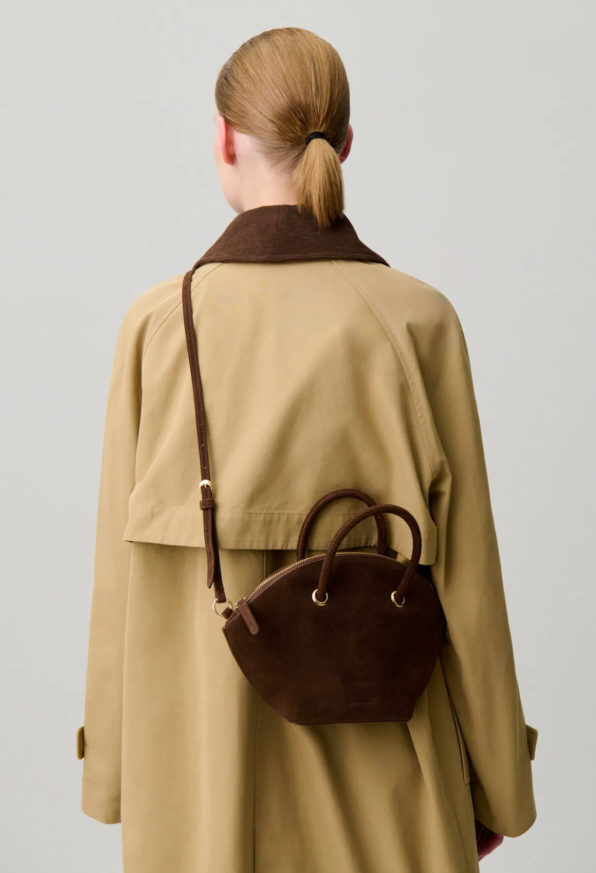 Sac Grelot cuir velours