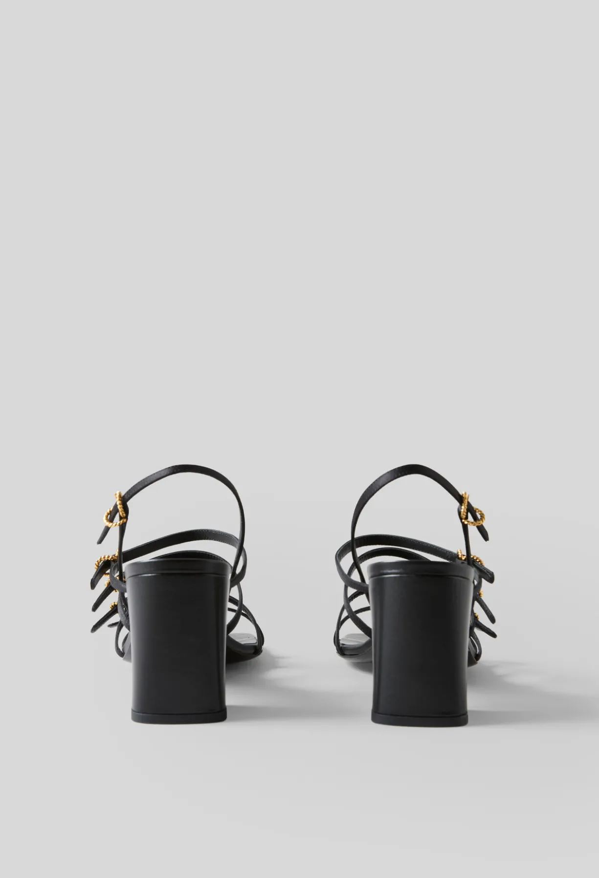 Sandales à talon satin