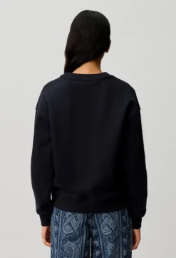 Sweatshirt coton organique broderie C