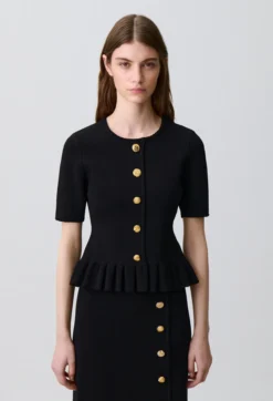 Top maille col rond