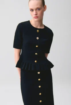 Top maille col rond