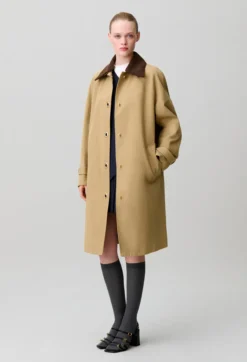 Trench col velours amovible