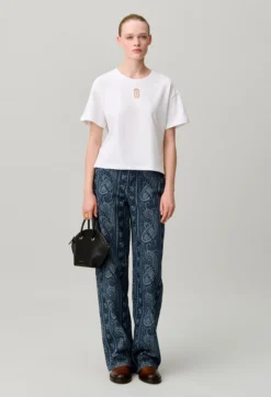 T-shirt coton large court