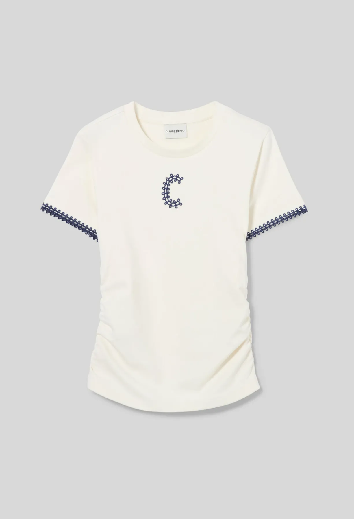 T-Shirt manches courtes drapées