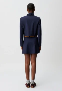 Veste boite laine mélangée
