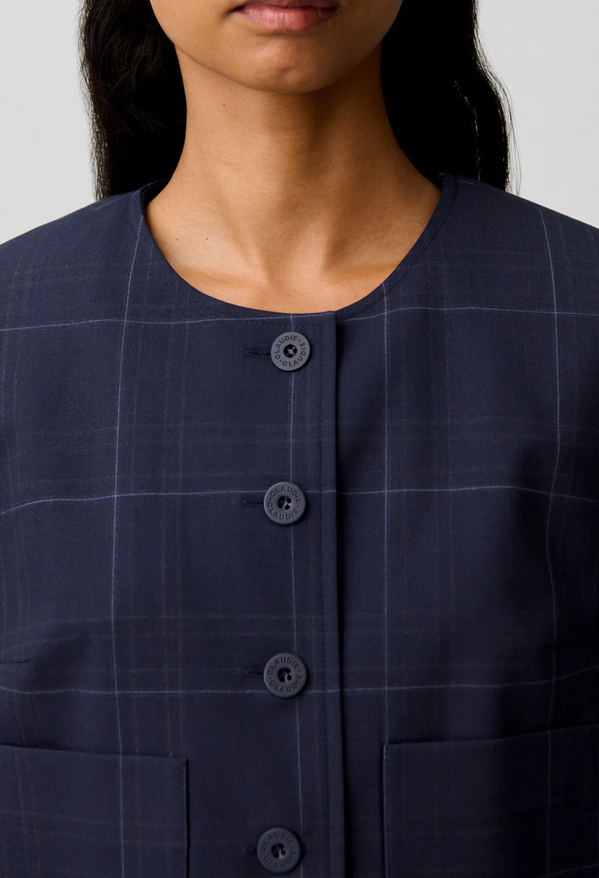 Veste boîte à carreaux