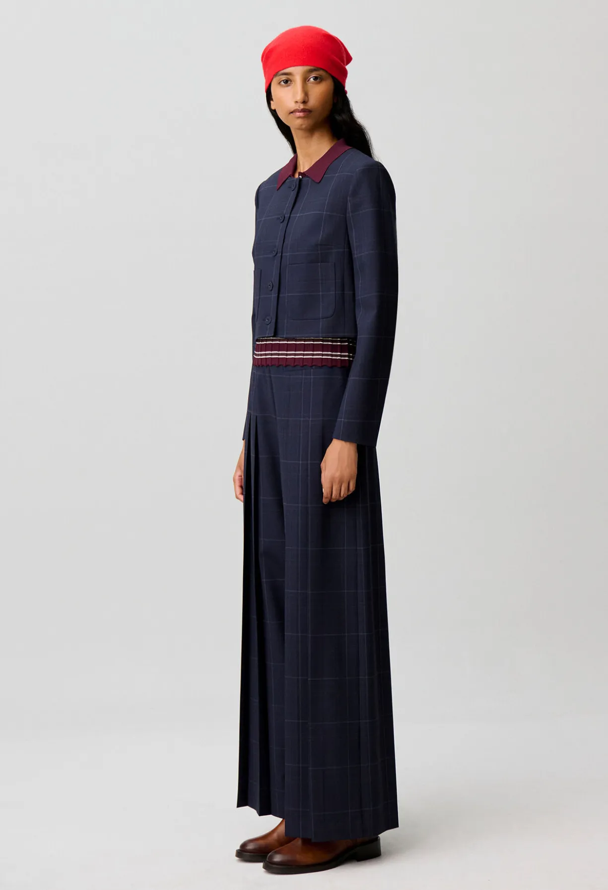 Veste boîte à carreaux