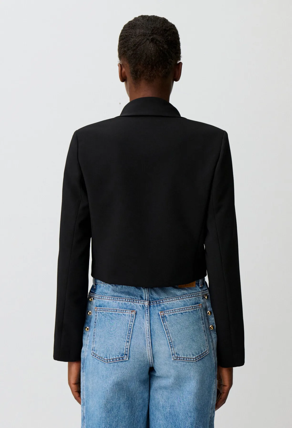 Veste col foulard amovible