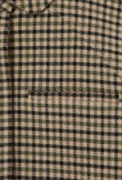Veste courte laine mélangée à carreaux