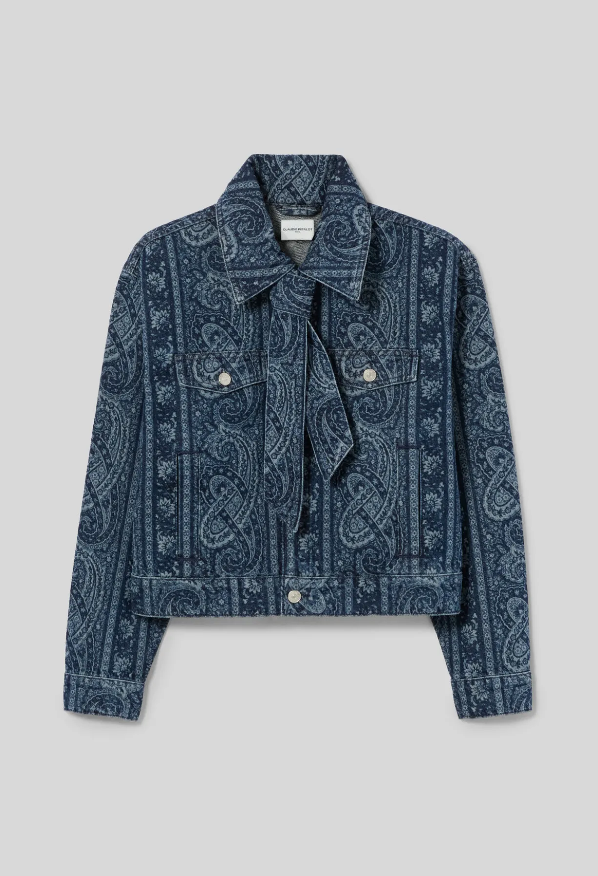 Veste denim imprimée