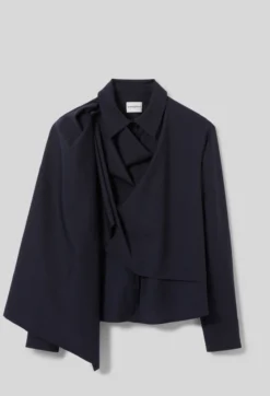 Veste laine mélangée châle