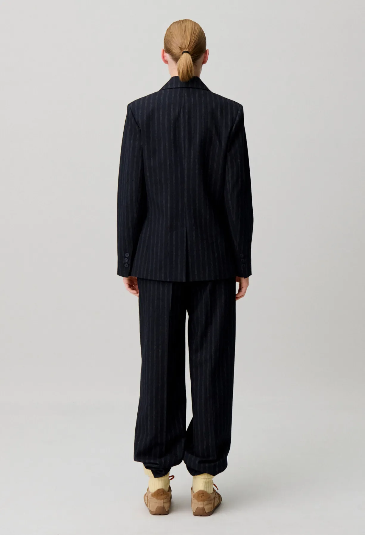 Veste rayée laine mélangée