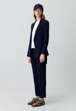 Veste tailleur ceinturée